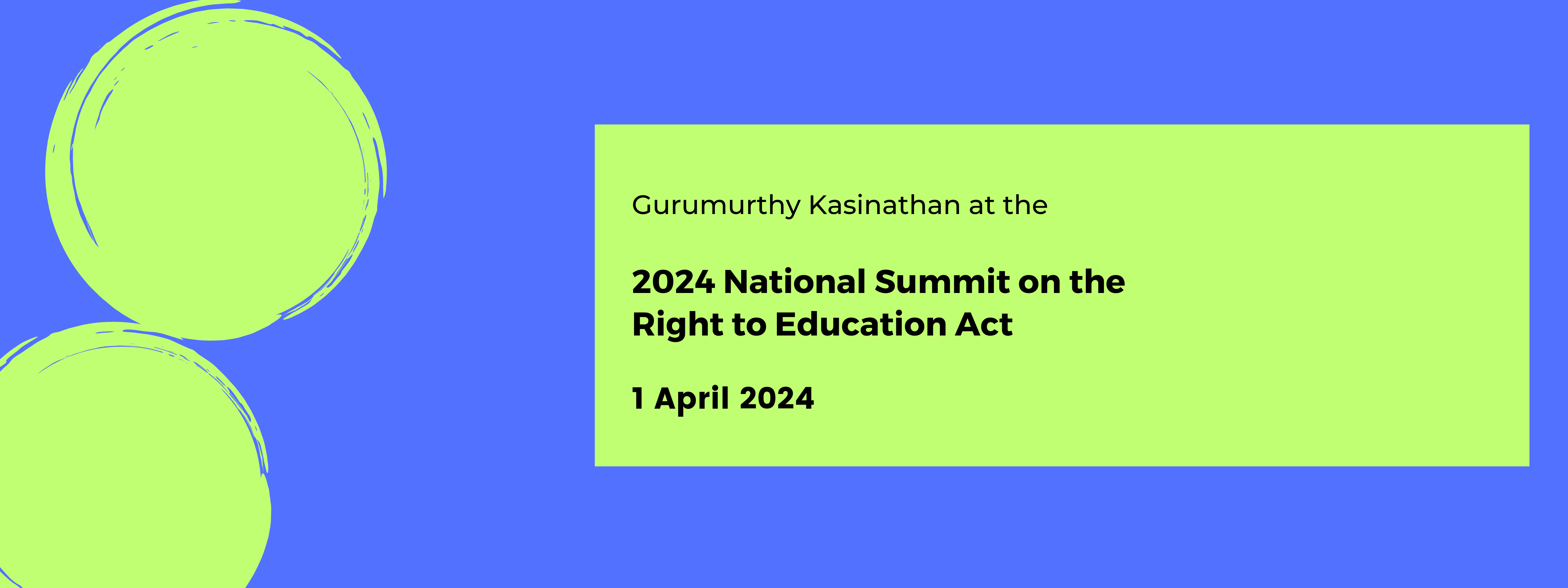 2024 National Summit on the Right to Education Act 