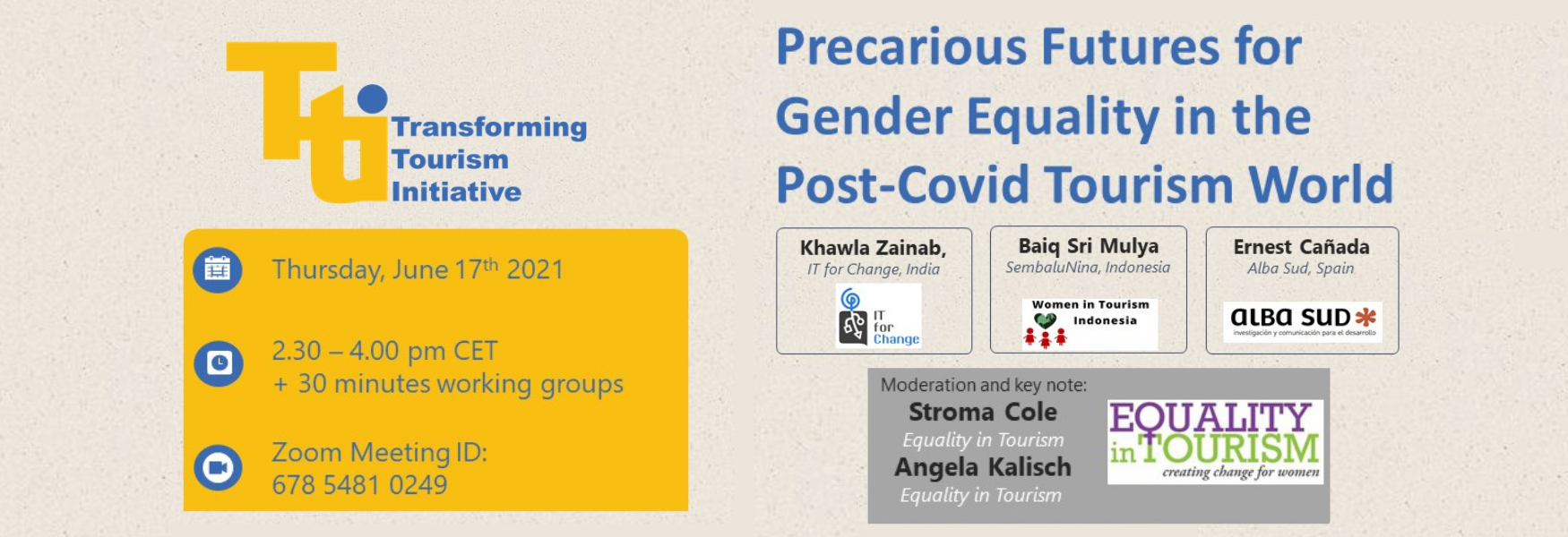 Precarious Futures for Gender Equality in the Post-Covid Tourism World