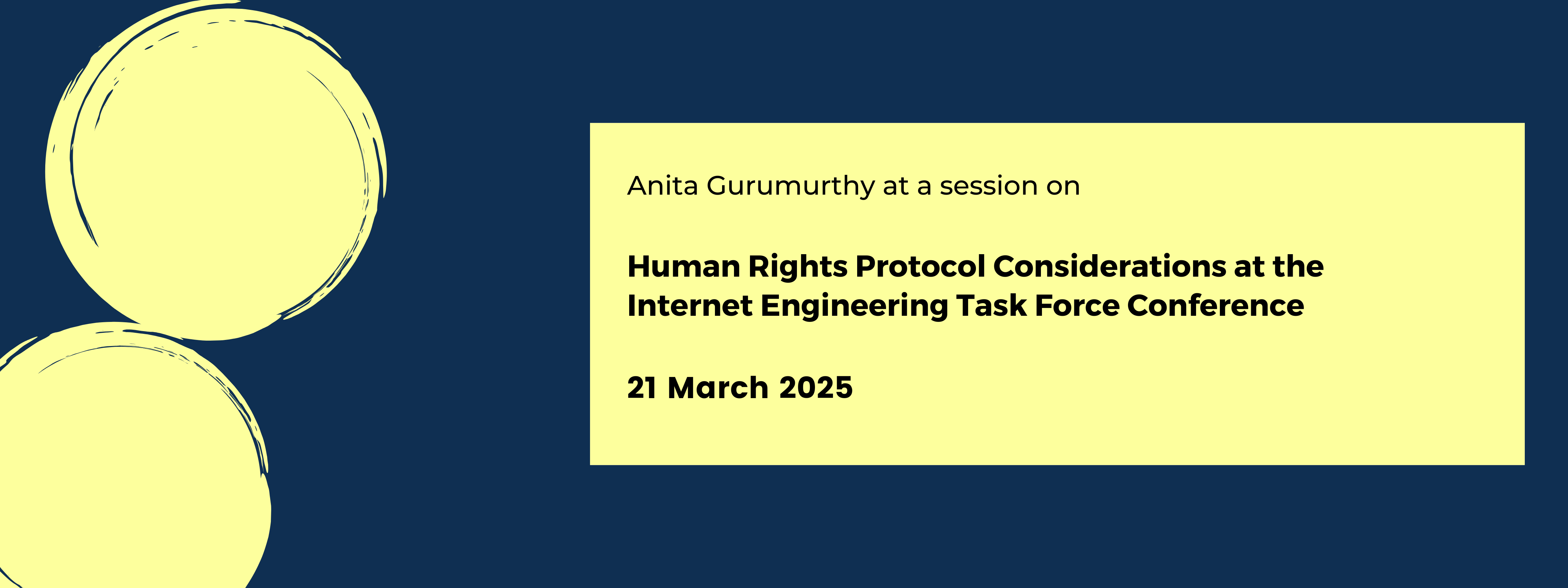Human Rights Protocol Considerations at the Internet Engineering Task Force (IETF) conference
