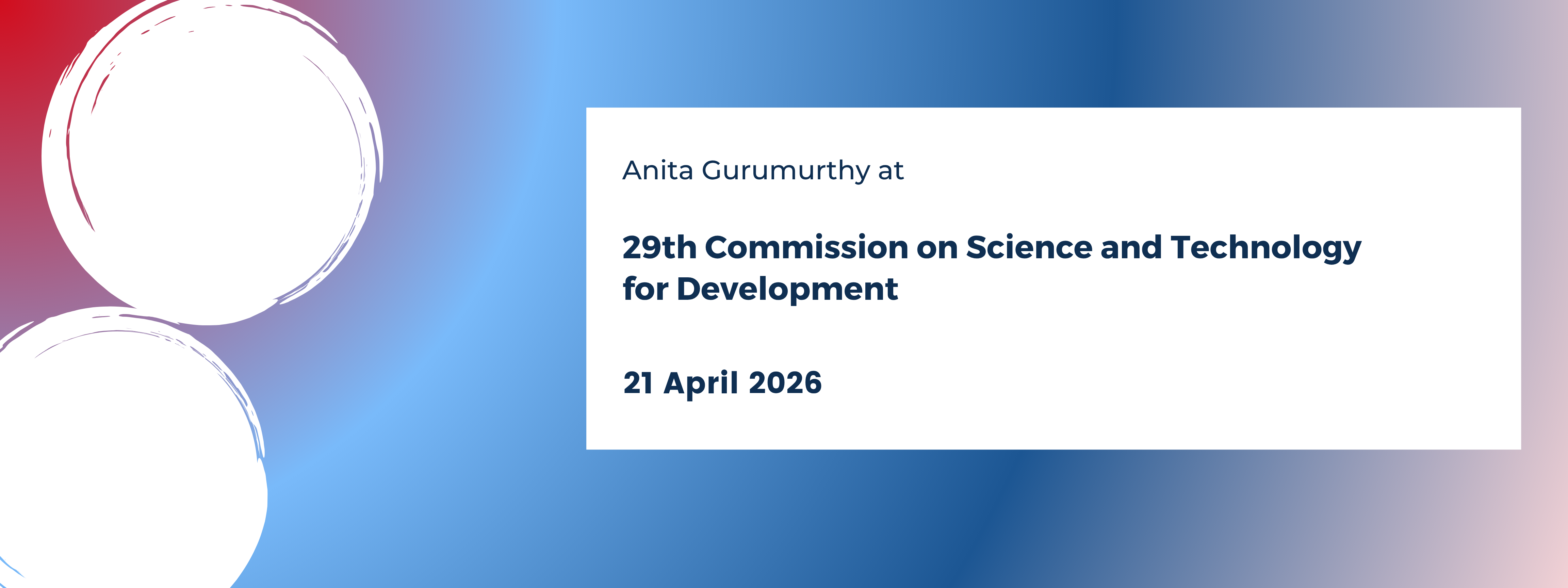 29th Commission on Science and Technology for Development (CSTD)