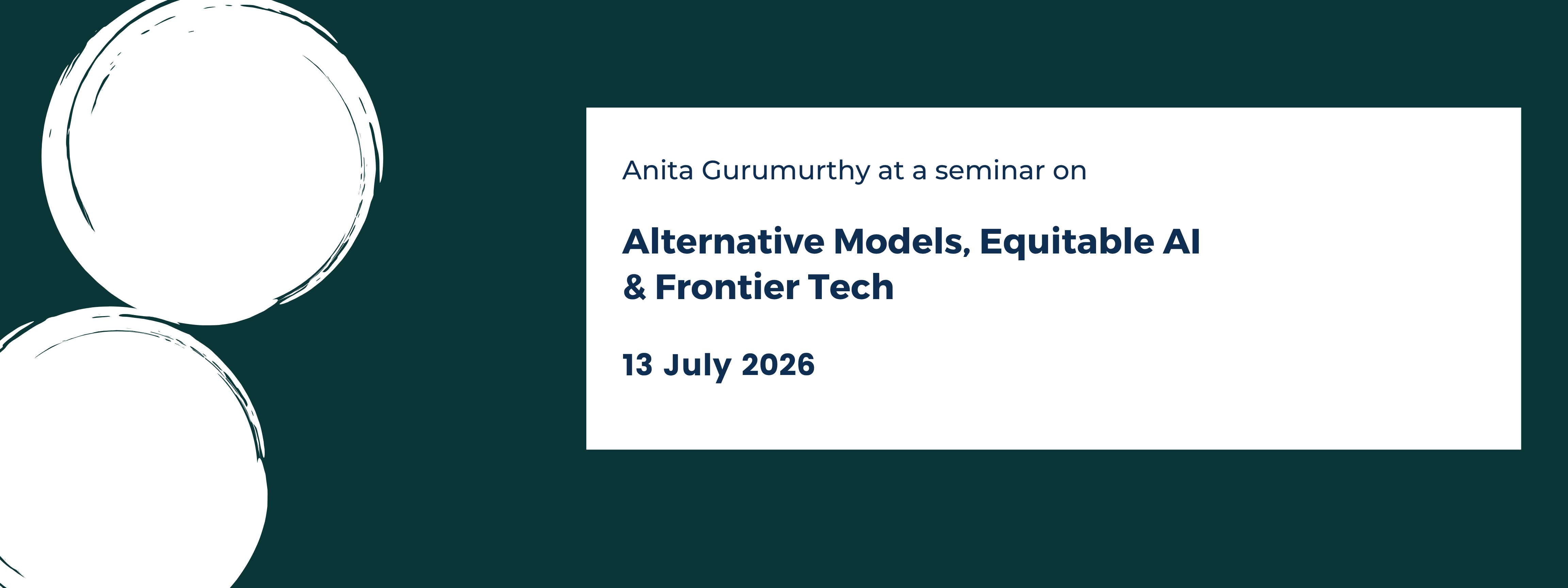 Alternative Models, Equitable AI & Frontier Tech